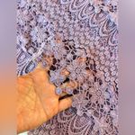 American Eagle  Purple Crochet Mini Skirt Size 0 Photo 3