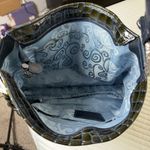 Brighton NWT Cher Navy Patent Croc Leather Shoulder Bag Heart Charm Mobwife Chic Photo 10