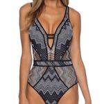 Becca  Reveal Plunge One-Piece Swimsuit Photo 1