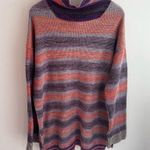 Anthropologie Daily Practice 1/2 Zip Striped Tunic Turtleneck Sweater Dress Photo 9