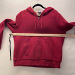 Faded Glory Y2K Sherpa Lined Hoodie Maroon Red XL Photo 9