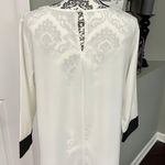 Zanzea Size XL White With Black Trim Hi Lo Dress Photo 5