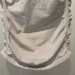 Athleta  Ruched Side Rib Knit Tank Top White Size L Photo 5