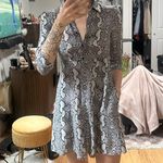 ZARA  Dress Snake Print Mini Photo 0