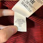 Gap  Long Sleeve Henley Mini Dress in Red Houndstooth Small Holiday Christmas Photo 8