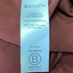 Athleta  Skyline Red Belt Tie Waist Mid Rise Ankle Crop Paperbag Trousers Pants 0 Photo 4