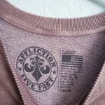 Affliction  Washed Brown Distressed Skull Sweatshirt Photo 5