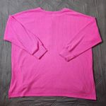 Old Navy Sweater Womens XL Pink Ribbed Long Sleeve Henley Pullover Casual Photo 1