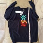 Minnie Rose Pineapple Graphic Navy Cotton Pullover. Size S. MSRP $165 Photo 9