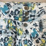 Almost Famous White Denim Floral Shorts Photo 4