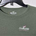Hollister  Women Green Ribbed Long Sleeve Top Size Small Photo 2