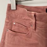 Ann Taylor NWT  THE KICK CROP salmon denim in size 4 with fringe at bottom Photo 1