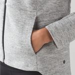 Lululemon Going Places Jacket Full Zip Heathered Light Grey Size 4 Photo 2