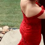 intrigue by Blush Formal Dress Red Size 12 Photo 2