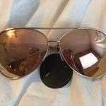 Quay Australia Rose Gold Aviator Sunglasses Photo 0