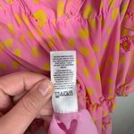 Scoop Pink Yellow Polka Dot Frilly Long Sleeve Tiered Dress NWT Statement Preppy Photo 4