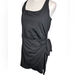 Loft  Black Mini Dress with Side Bow Photo 1