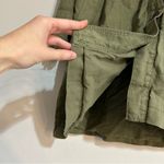 Garnet Hill Relaxed Linen Painter's Topcoat Green Size 4 Photo 2