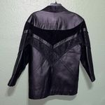 Vintage Suede Black Leather Western Mid Photo 7