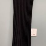 Lewit Metallic Sparkle Pleated Maxi Midi Knit Black Skirt size XS Photo 8