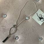 Vintage sterling black sparkle necklace Photo 2