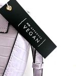Isabelle vegan alligator texture lavender crossbody bucket bag NWT Photo 9