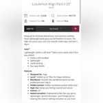 Lululemon NWOT Align Leggings 25” Pants Nulu Buttery Soft Size 10 High Rise Photo 10