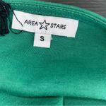 AREA STARS Green Puff Sleeve Crew Neck Mini Dress Size S Photo 8