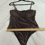 Lulus Flirty Feelings Velvet Mauve Purple Textured Bustier Bodysuit XL Women’s Photo 4