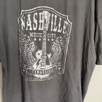 Nashville Tennessee Gray Graphic T Shirt Soft Medium Photo 2