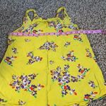 Old Navy ‎ women’s XS yellow floral tank top Photo 5
