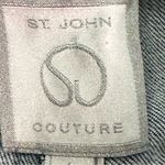 St. John Couture Embellished Straight- Leg Denim Jeans Rhinestones Mid-Rise Sz 8 Photo 1