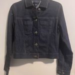 Ann Taylor Black Jean Jacket Classic Style Photo 1