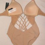 Kenneth Cole Solids Push-Up Halter Macrame Monokini Bathing Suit One-Piece XL Photo 5