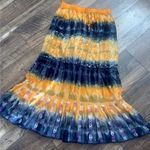 Boho Y2k Embroidered Prairie Skirt Cottagecore Yellow Photo 0