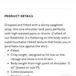 Madewell One Shoulder Crop Tank In Sleekhold Ribbed Peri Blue S NWT Photo 5