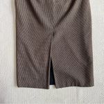 Vintage 90s Textured Long Midi Skirt Brown Size 6 Photo 5