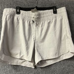 Adidas  Aeroready Pacer Bungee Shorts Womens XL Gray Logo Athletic Drawstring Photo 0