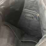 Fossil  Women's Black Pebbled Leather Zipper Erin Tote Bag with Crossbody Strap Photo 3