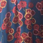 GF by geren ford floral printed blouse size Large hi low sheer short sleeve Photo 4