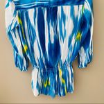 Calvin Klein Jeans  Pullover Blouse Blue Sz Small Photo 5