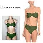 Robin Piccone New.  basil green bikini. M-top/S-bottom. Retails $186 Photo 1