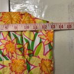 Lilly Pulitzer  Daffodil Floral Cotton Poplin Tie Back Strapless Dress Size 0 Photo 4