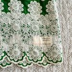 Odd Molly Anthropologie Green Boho Embroidered Scallop Hem Blouse Size S Photo 6