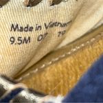 Jack Rogers Blue Suede Palmer Jute Wrapped Wedge Espadrille Peeptoe Shoes 9.5 Photo 11