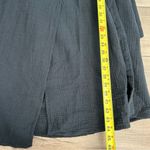 Marine layer Valencia Wrap Dress Black Cotton S Photo 8