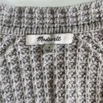 Madewell Gray Waffle Stitch Sweater Coat Duster Size Small Photo 4