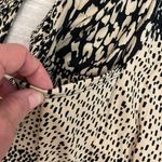 Robert Louis Tan & Black Animal Print Open Front 3/4 Sleeves Cardigan Size PL Photo 7