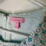 Lilly Pulitzer Mcfarlane Embroidered Stretch Shift Seaside
Aqua Dress Size 2 Photo 6