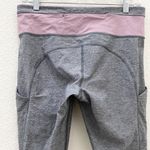 Lululemon Speed Tight II Luxtreme Leggings Heathered Coal Gray/Mauvelous Size 8 Photo 8